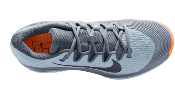 Nike Men's Vapor 12 Clay Court Ashen Slate/Obsidian/Lt Armory Blue | Slate Rally