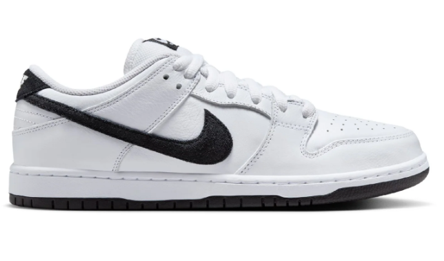 Nike SB Dunk Low Pro White/Black/White | Tonal Manuscript