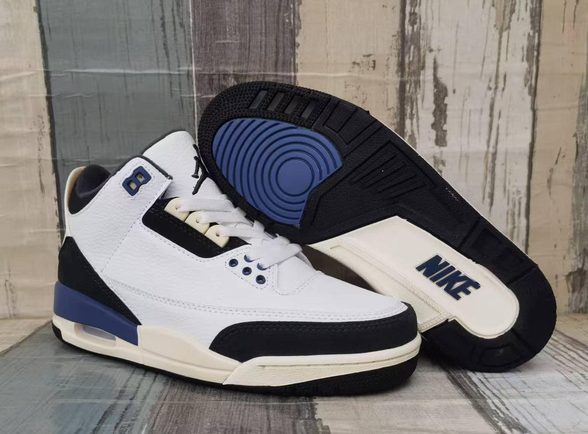 Air Jordan 3 Retro Men's White-Grey-Blue | Skyline Drift