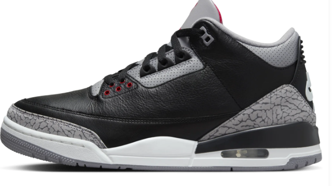Air Jordan 3 OG 'Black Cement' (2024) | Foundational Contrast DN3707-010