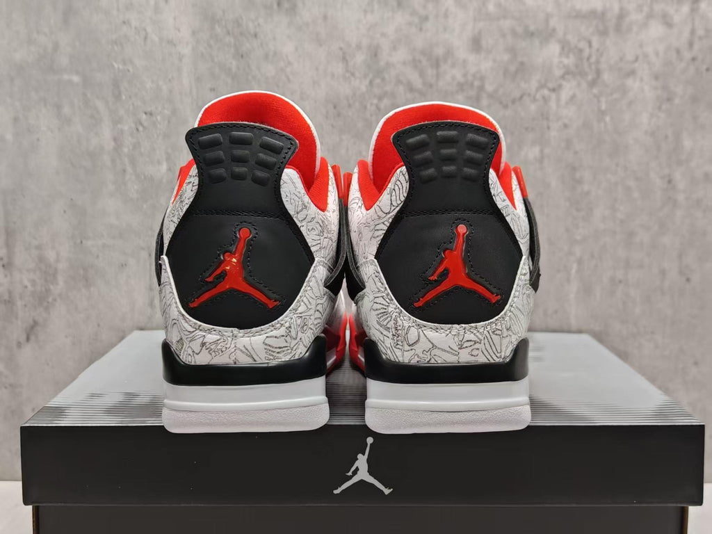 Air Jordan 4 White Laser | Light Trace Sneakers