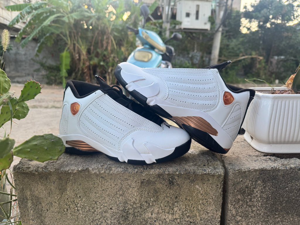 Air Jordan 14 Retro White & Gold | Golden Hour