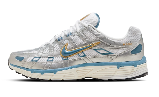 Nike P-6000 Metallic Silver Aegean Storm | Tidal Alloy