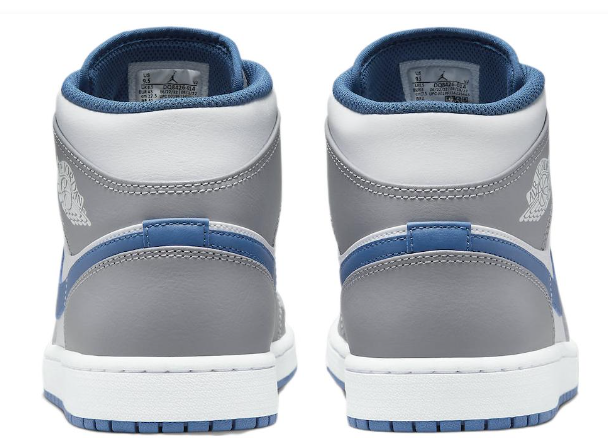 Air Jordan 1 Mid 'Cement Grey True Blue' | Civic Contrast DQ8426-014