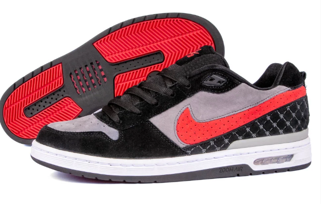 Nike SB Paul Rodriguez Zoom Air Low Black/Varsity Red/Flint Grey | Redline Journal | Sale