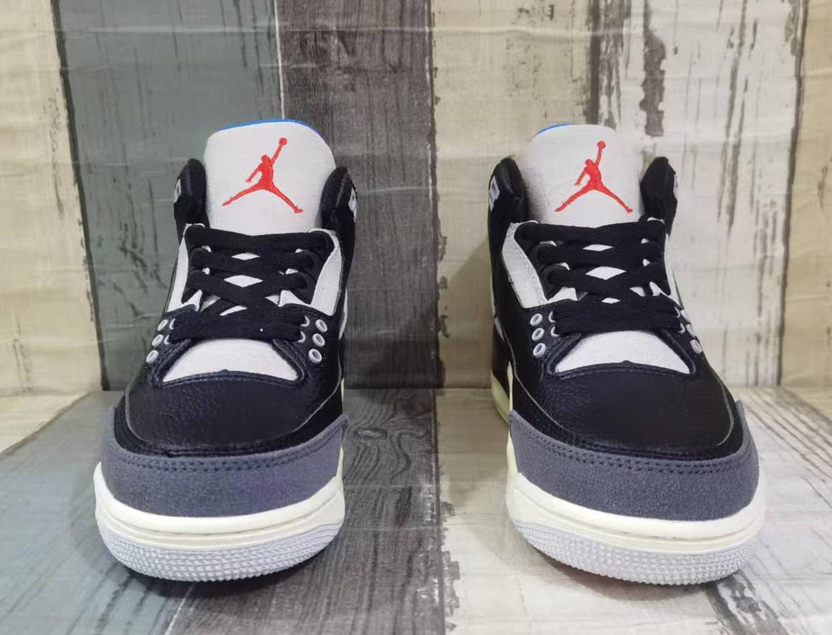 Air Jordan 3 Retro Men's Black-Blue-Red | Afterdark Voltage