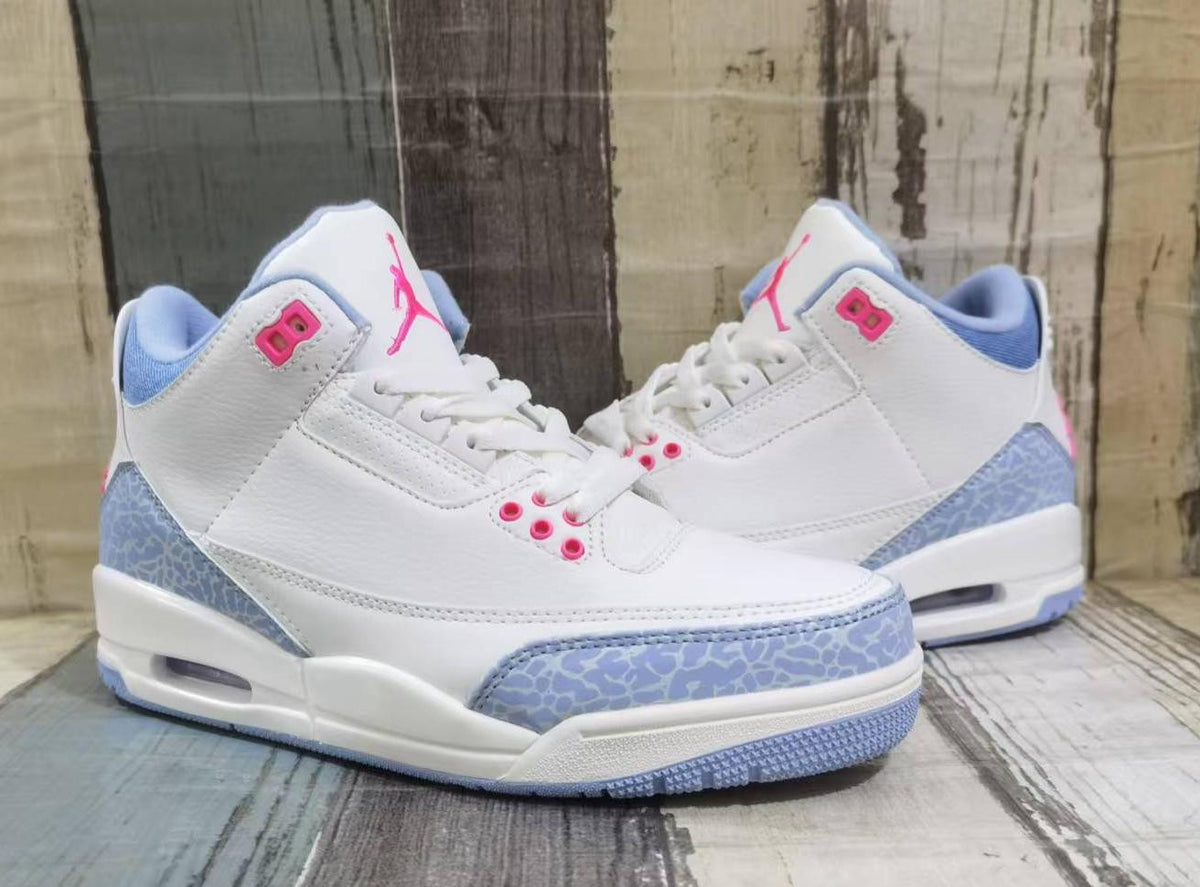 Air Jordan 3 Retro Men's Off-White/Pink/Red | Rose Frequency