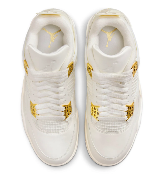 Air Jordan 4 Retro Women's 'Metallic Gold' | Gilded Balance AQ9129-170