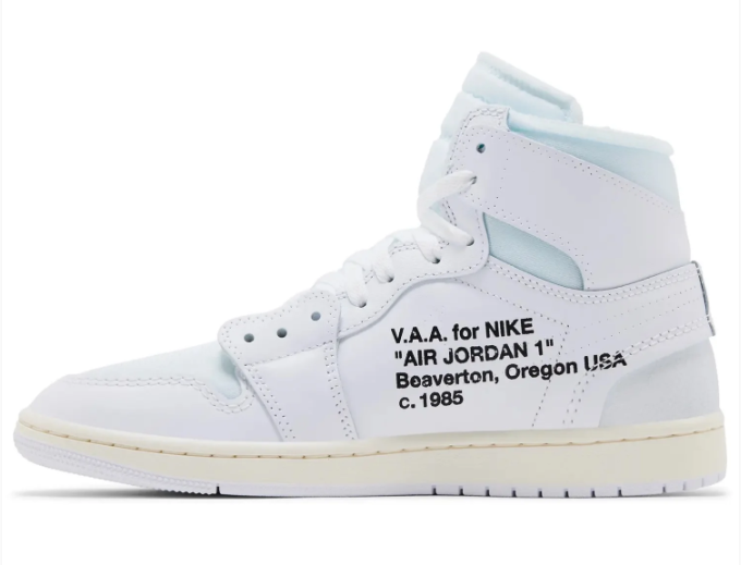 Air Jordan 1 Retro High 'Virgil Abloh Archive Alaska' | Polar Blueprint AA3834-100
