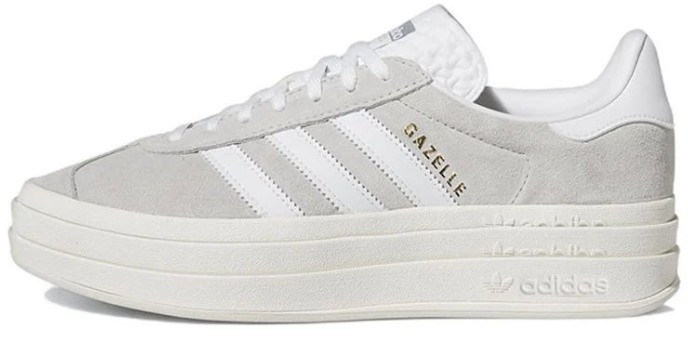 adidas Gazelle Bold Women's 'Grey White' | Concrete Poetry HQ6893