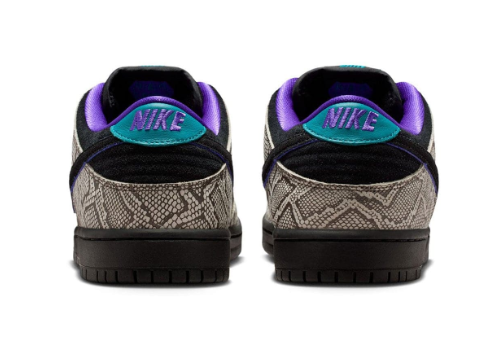 Nike SB Dunk Low Dashawn Jordan Snake Skin Black/Fierce Purple | Serpent Stanza