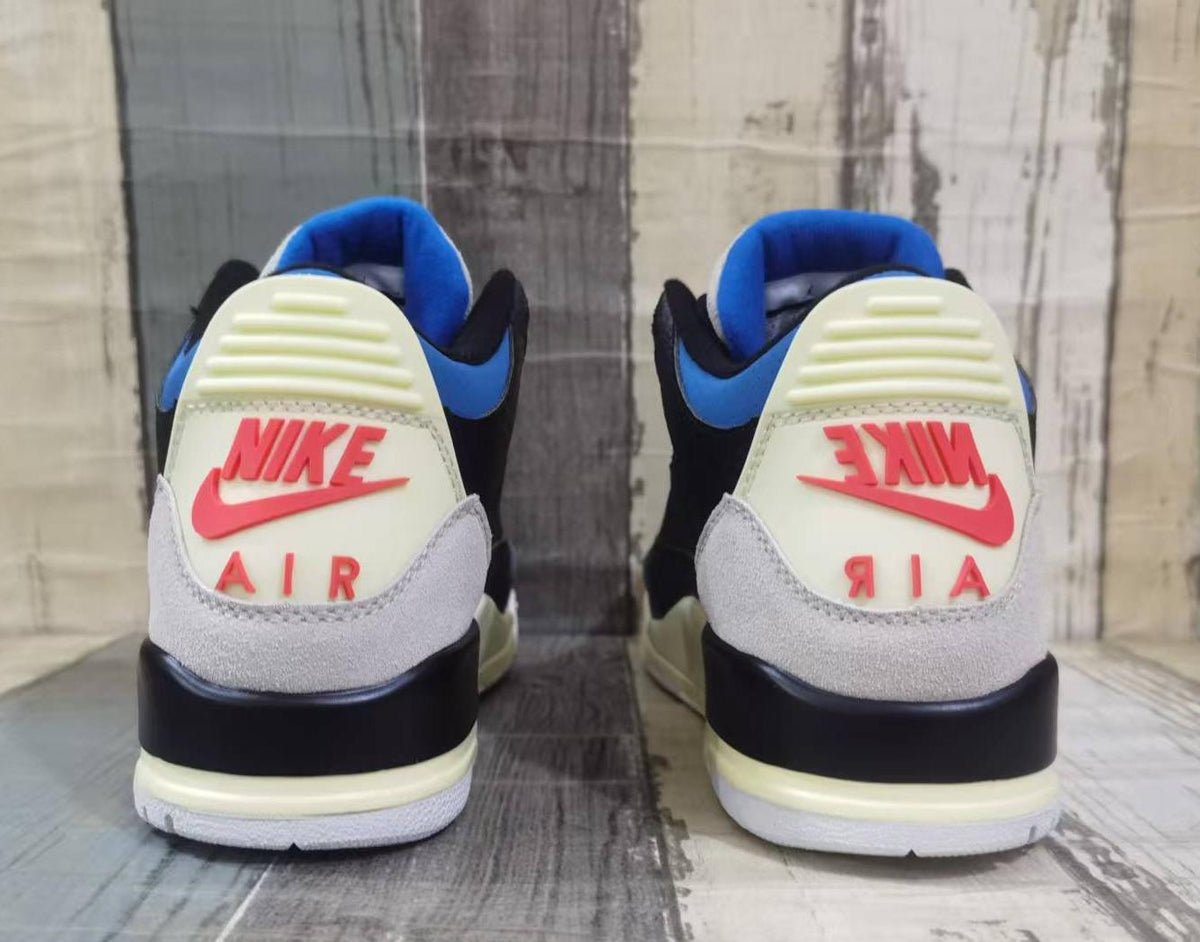 Air Jordan 3 Retro Men's Black-Blue-Red | Afterdark Voltage
