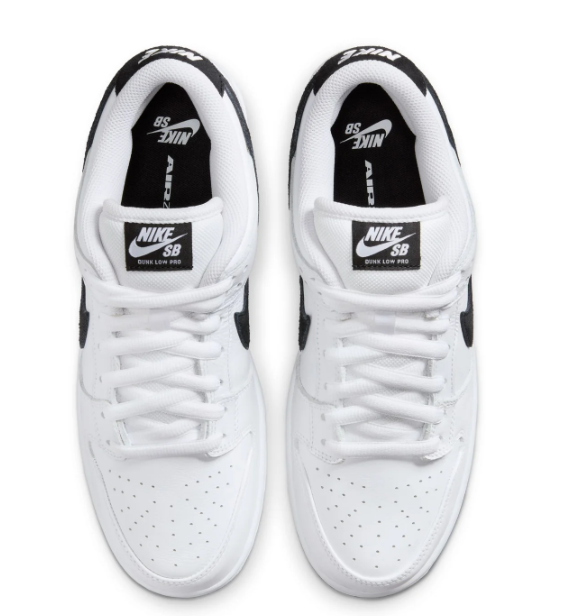 Nike SB Dunk Low Pro White/Black/White | Tonal Manuscript