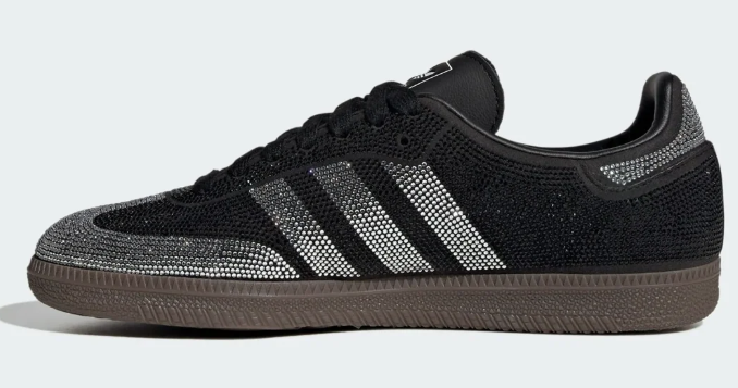 adidas Samba OG Women's 'Rhinestone Black Silver' | Noir Radiance